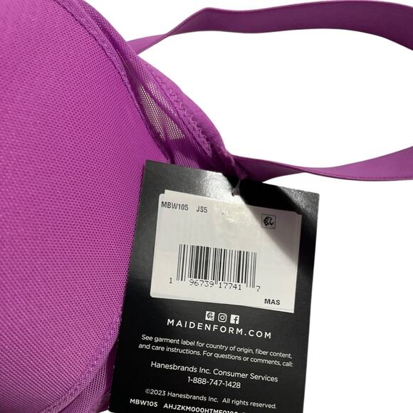 Maidenform Womens Bra Size XL Triangle Bralette Lightly Lined Convertable Straps - Picture 9 of 9